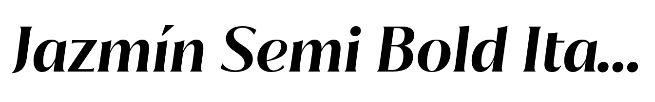 Jazmín Semi Bold Italic
